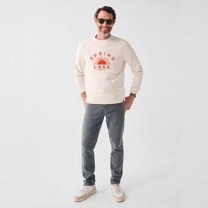 Faherty Men’s Spring Lake Long-Sleeve Terry Crewneck size large
